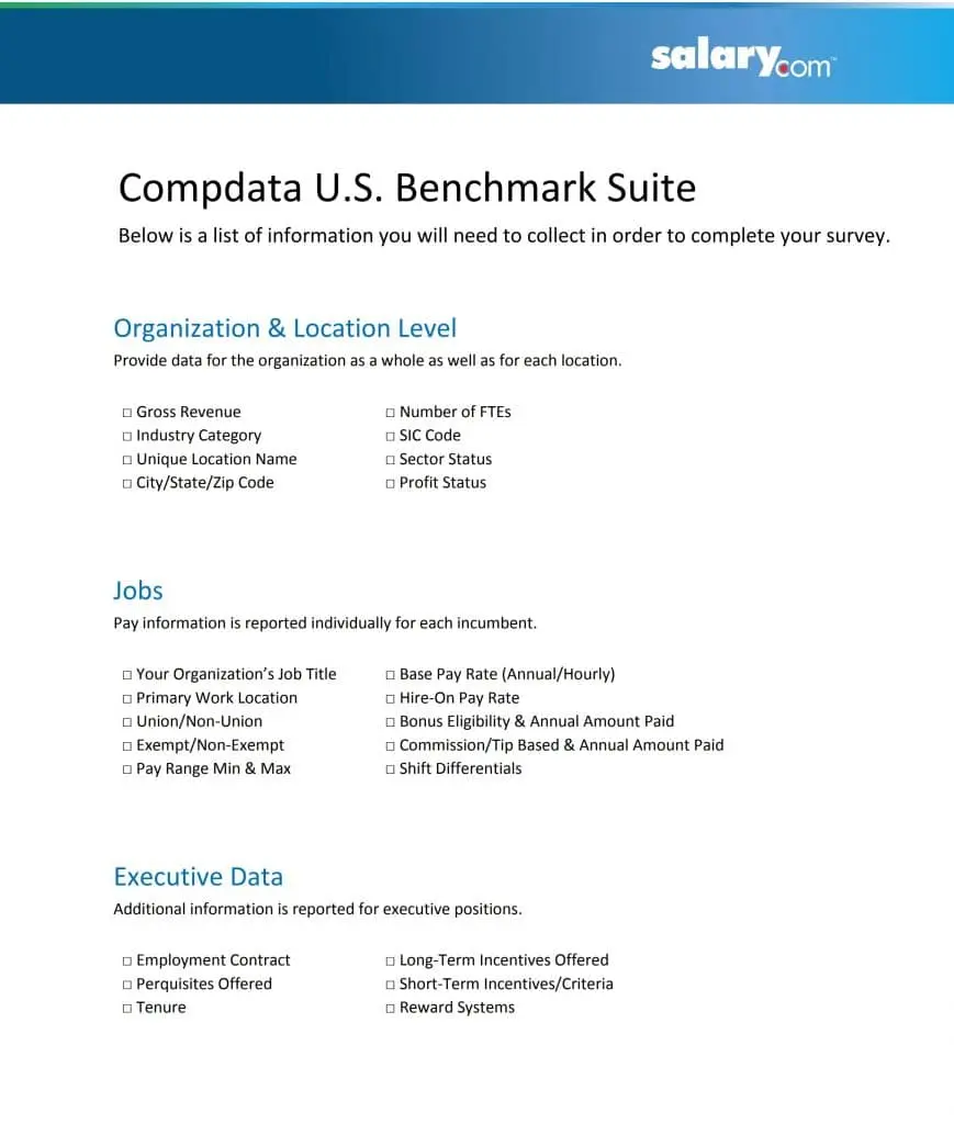 How to Participate in a Salary Survey