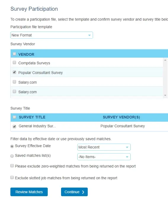 Survey participation